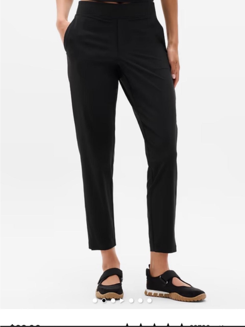 Athleta Black Cropped Slim Ankle Pants